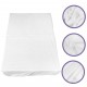 Fitted Bed Sheet Comfortable Sheet for Home Cotton White Style 9545