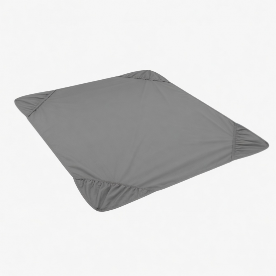 Fitted Bed Sheet Comfortable Sheet for Home Cotton Gray Style 3880