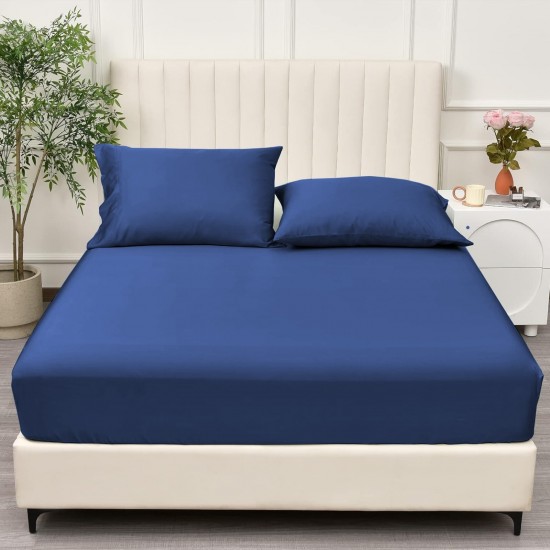 Fitted Sheet 30cm Bed Sheet Soft Extra Deep Single Double King Super King