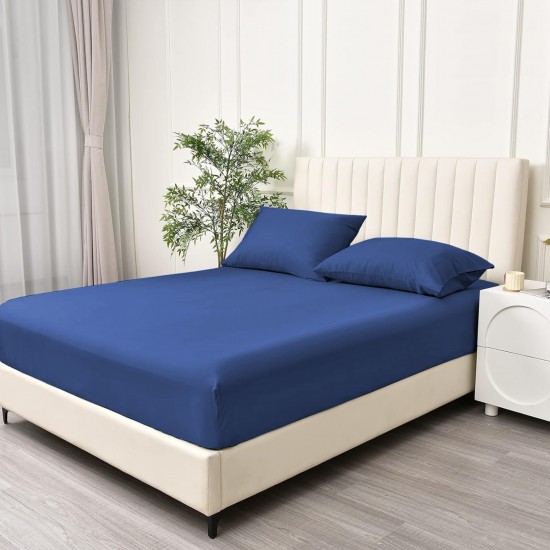 Fitted Sheet 30cm Bed Sheet Soft Extra Deep Single Double King Super King