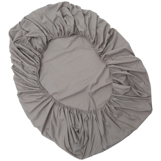 Fitted Bed Sheet Comfortable Sheet for Home Cotton Gray Style 0060