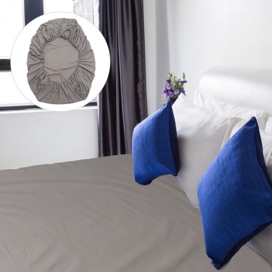 Fitted Bed Sheet Comfortable Sheet for Home Cotton Gray Style 8769