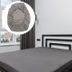 Fitted Bed Sheet Comfortable Sheet for Home Cotton Gray Style 8769