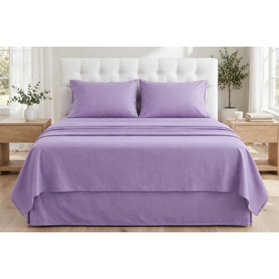 Flat Sheets 100% Poly Cotton Soft Anti Wrinkle Bed Single Double king
