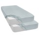 Pack of 2 Fitted Sheets Jersey 100% Cotton Bed Sheets