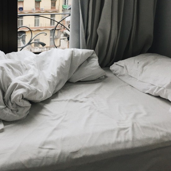 Fitted Bed Sheet Comfortable Sheet for Home Cotton White