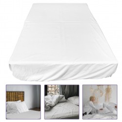 Fitted Bed Sheet Comfortable Sheet for Home Cotton White