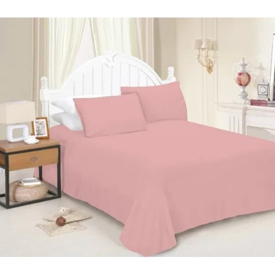 Flat Sheets Complete 100% Poly Cotton Bed Sheets Single Double Size king