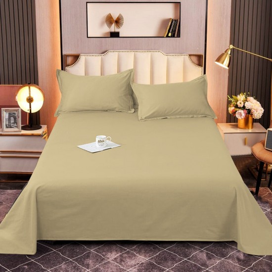 Flat Sheets Complete 100% Poly Cotton Bed Sheets Single Double Size king