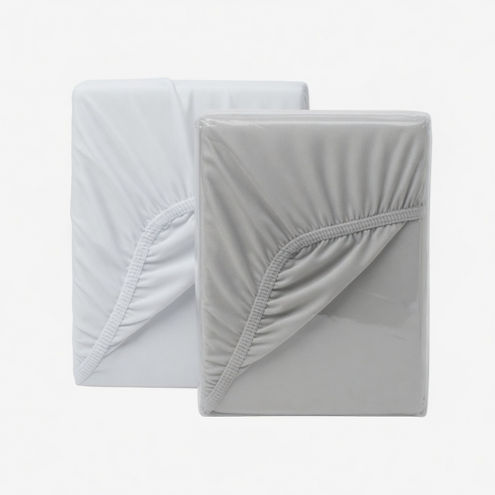 Pack of 2 Fitted Sheets Extra Deep 30cm Bed Sheets Ultra Soft Single Double King
