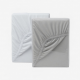 Pack of 2 Fitted Sheets Extra Deep 30cm Bed Sheets Ultra Soft Single Double King