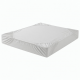 Fitted Bed Sheet Comfortable Sheet for Home Cotton White Style 4875