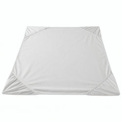 Fitted Bed Sheet Comfortable Sheet for Home Cotton White Style 4875