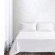 Fitted Bed Sheet Comfortable Sheet for Home Cotton White Style 6597
