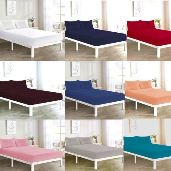Fitted Sheet Extra Deep Ultra Soft Bed Sheets Single Double King Super King