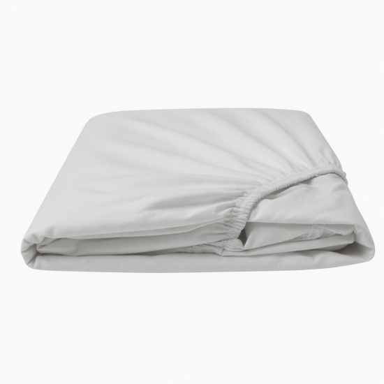Fitted Sheet Double Deep - White Pocket Extra Deep 16 inches (40cm)
