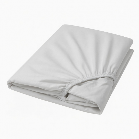 Fitted Sheet Double Deep - White Pocket Extra Deep 16 inches (40cm)