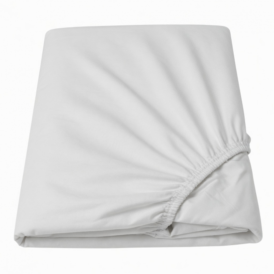 Fitted Sheet Double Deep - White Pocket Extra Deep 16 inches (40cm)