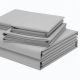 Bed Sheet Set Soft 100% Cotton Size queen, Grey Light